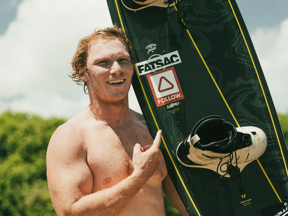 Noah Flegel joins the Follow team! Stoked to have Noah onboard showing off the Follow Team sticker in his Follow Water Boardies