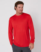 Follow Sun Tee L/s - Dirty Red