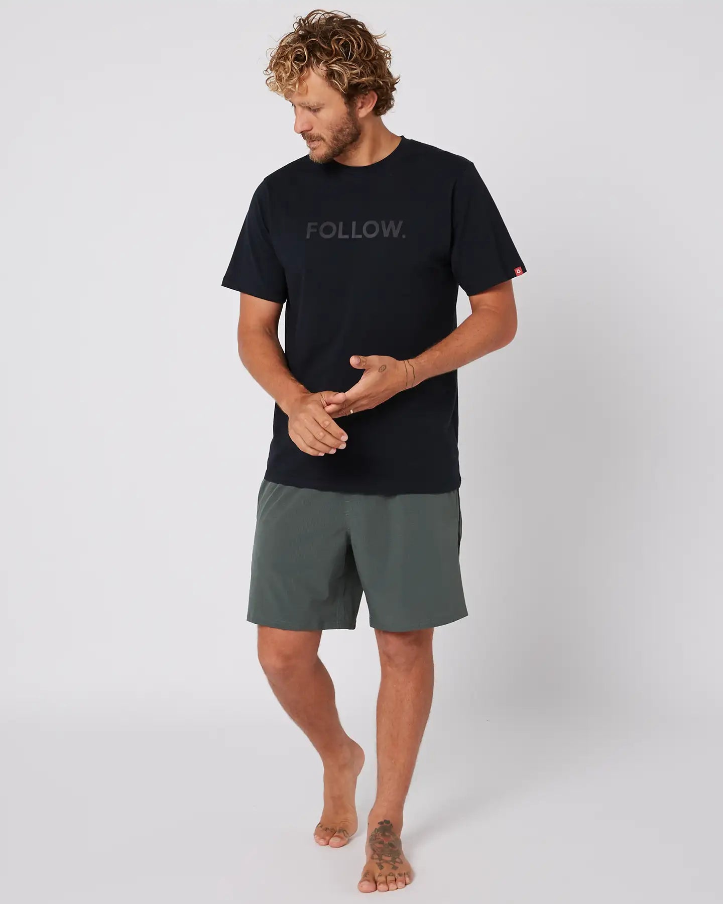 Follow Tech Shorts - Olive 11