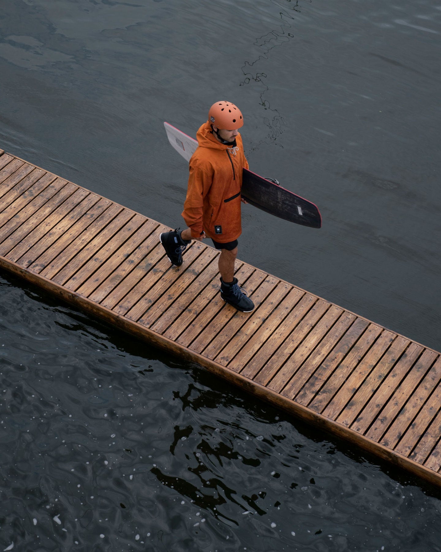 Follow Outer Spray Anorak - Ginger — men's wakeboard spray jacket