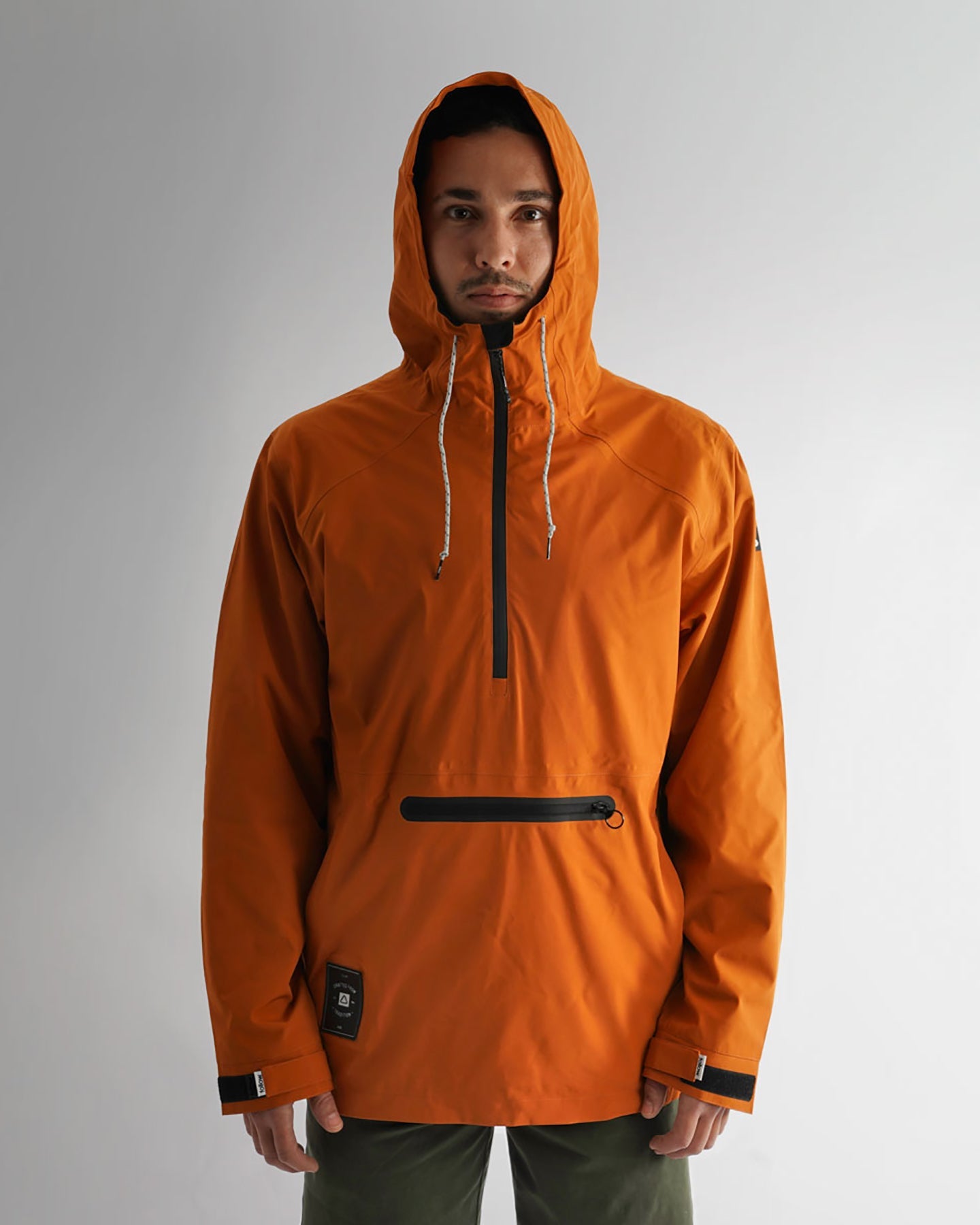 Follow Outer Spray Anorak - Ginger — men's wakeboard spray jacket, front view 8