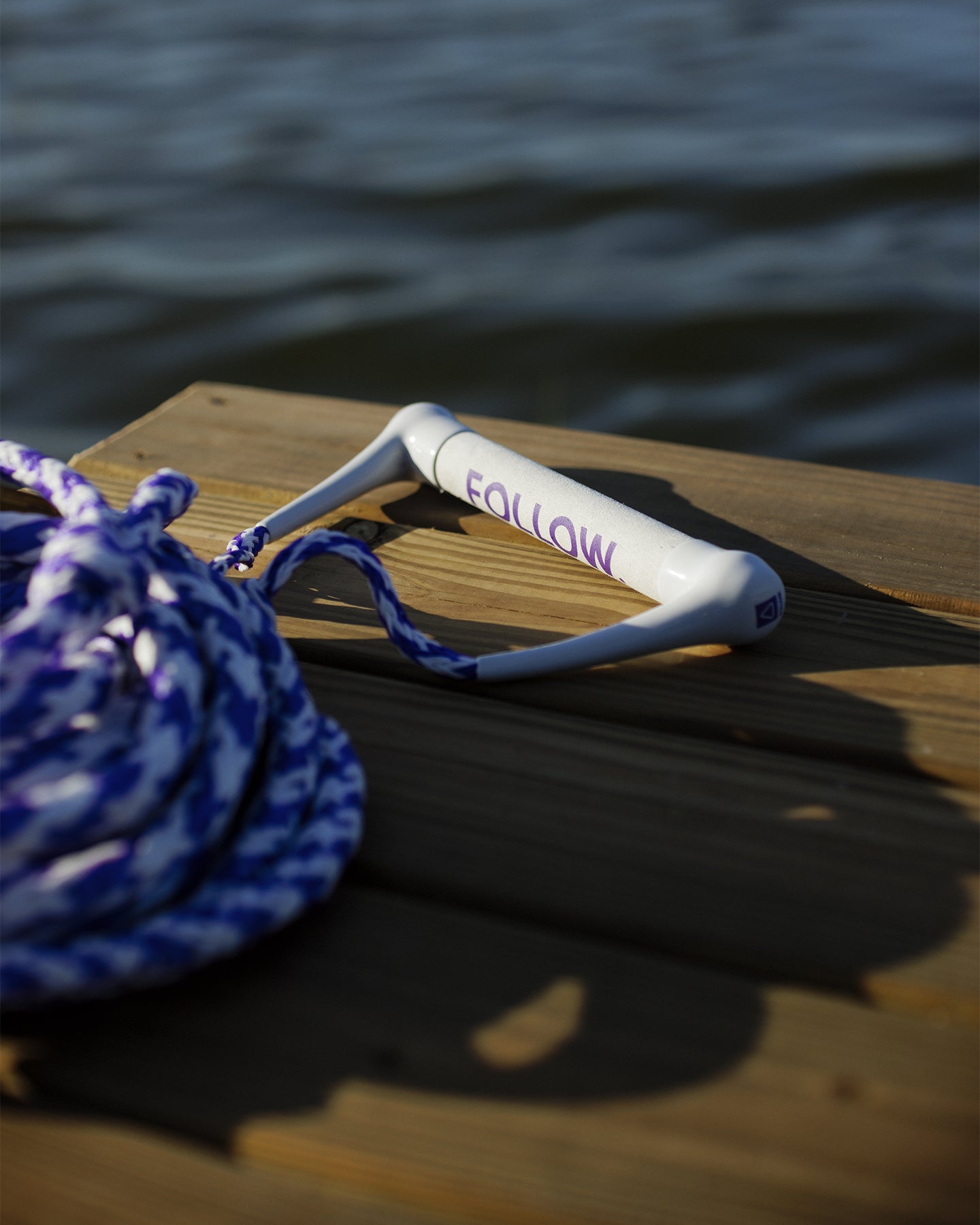 Follow Surf 2-Up Package - Lavender — wakeboard handle and rope, action view 01