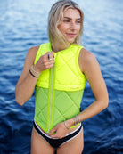 Follow Athena Impact Vest - Fluro Yellow lifestyle 1