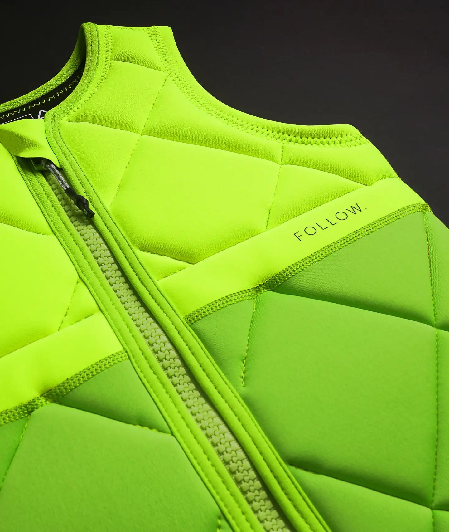 Follow Athena Impact Vest - Fluro Yellow detail 1