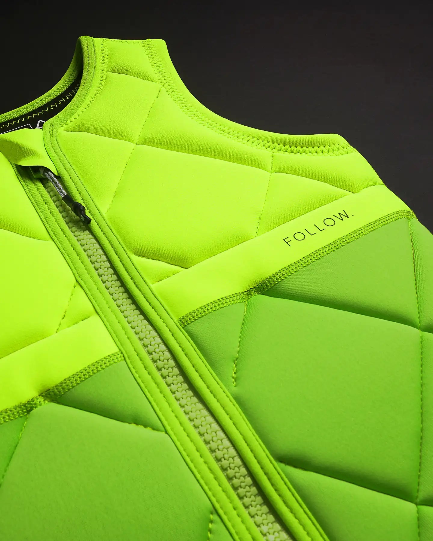 Follow Athena Impact Vest - Fluro Yellow detail 1