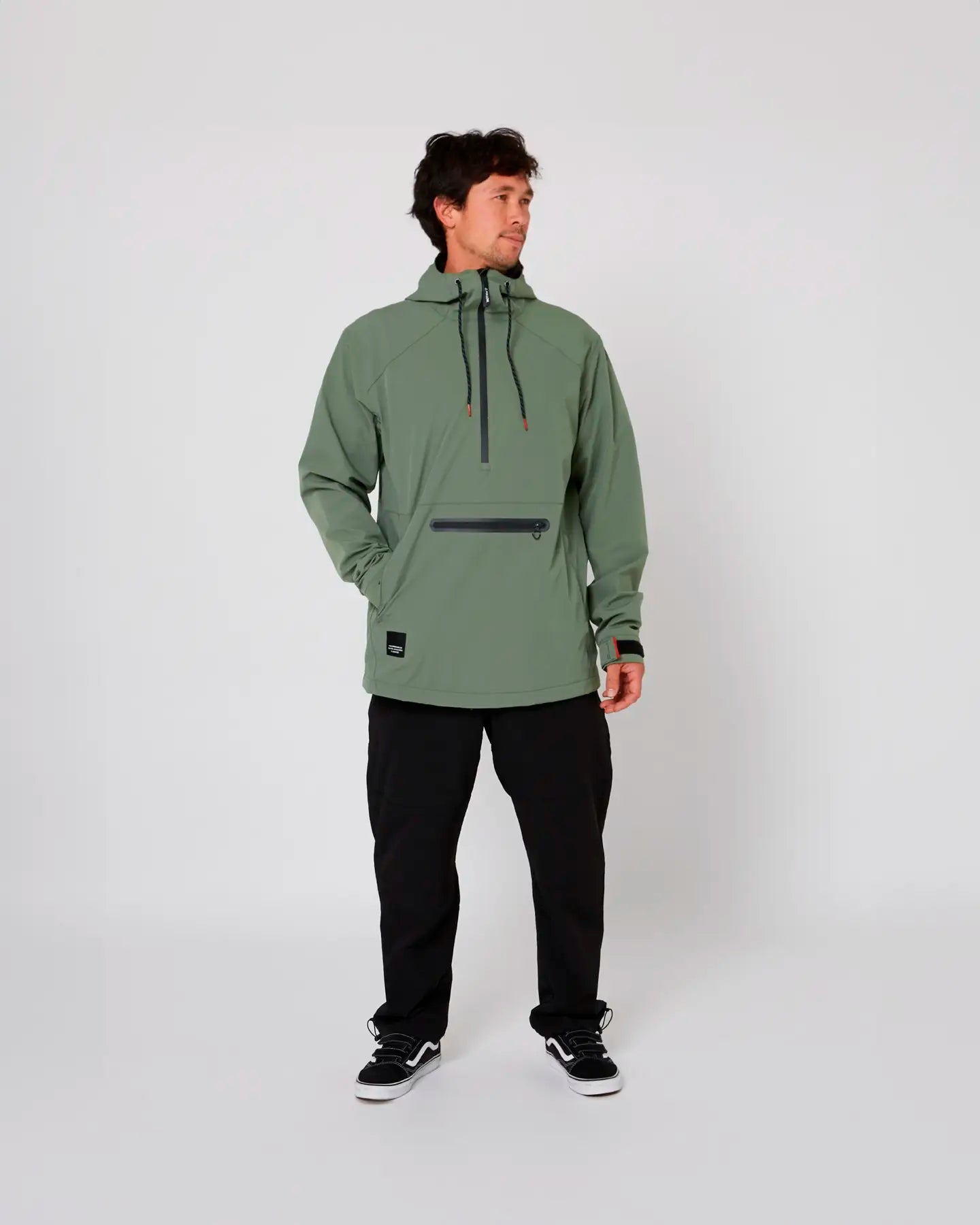 Follow Outer Spray Anorak Jacket - Olive 2
