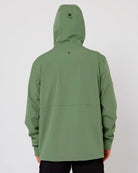 Follow Outer Spray Anorak Jacket - Olive Back