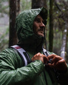 Follow Outer Spray Anorak Jacket - Olive Life Style 1