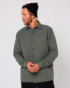 Follow Sun Shirt L/S - Olive Font