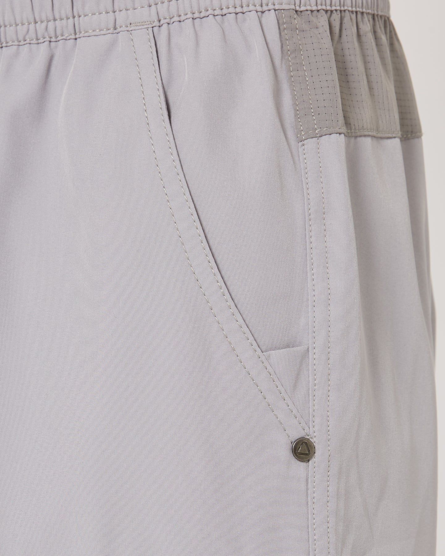 Follow All Day Shorts - Light Grey — men's wakeboard shorts, studio view 02