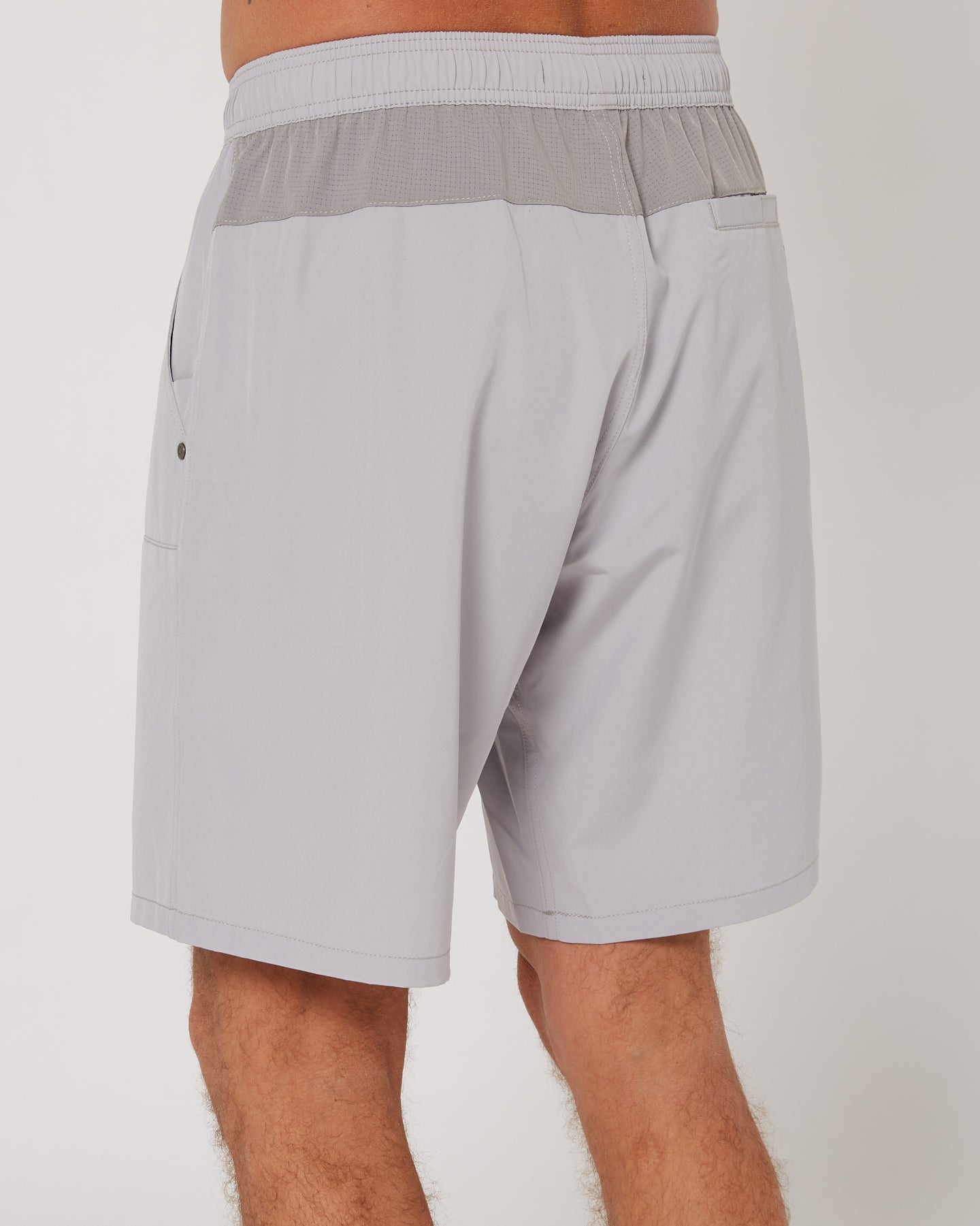 Follow All Day Shorts - Light Grey — men's wakeboard shorts, studio view 07