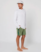 Follow Water Boardie - Olive Font