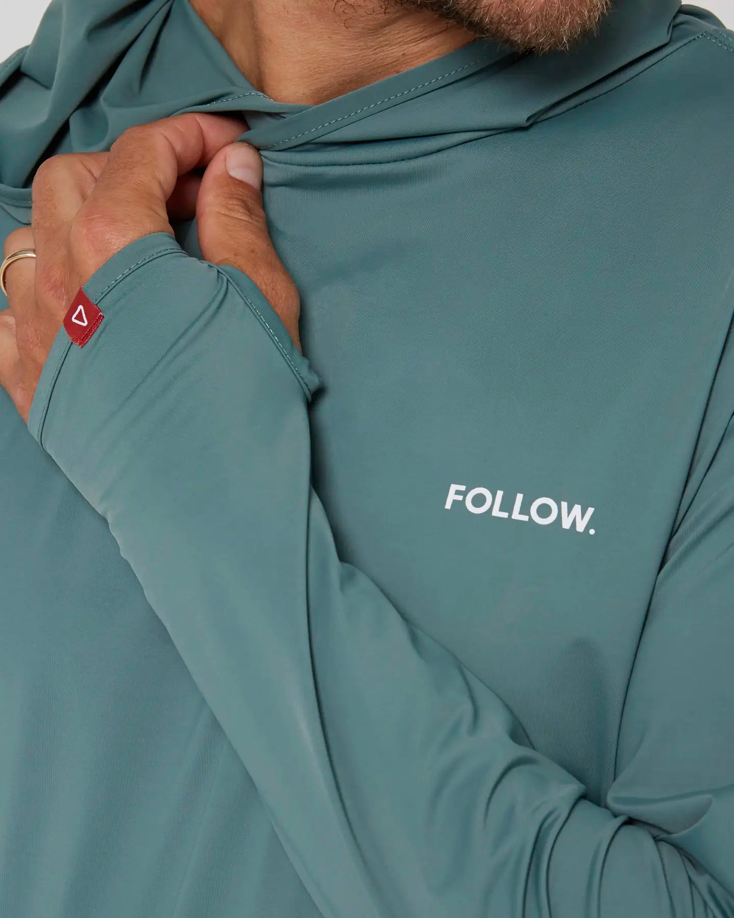 Follow Water Hood L/S - Olive 4