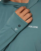 Follow Water Hood L/S - Olive 5