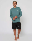 Follow Water Hood L/S - Olive Font