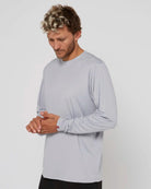 Follow Water Tee L/S - Light Grey 4