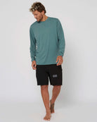 Follow Water Tee L/S - Olive Font