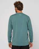 Follow Water Tee L/S - Olive Back