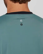 Follow Water Raglan 3/4 Tee - Black/Olive 3