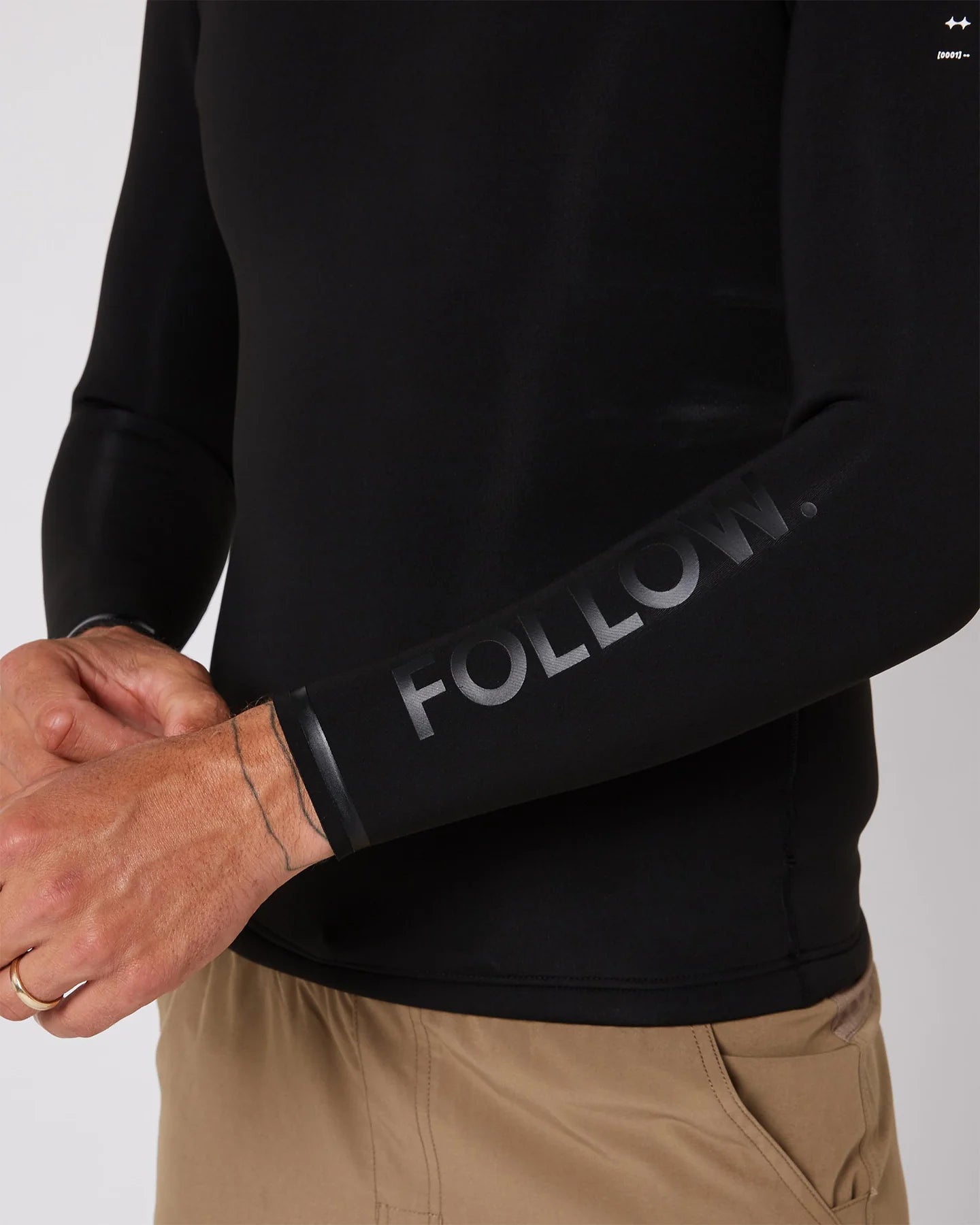 Follow P1 Ocena 1mm Wetty Top - Black 8