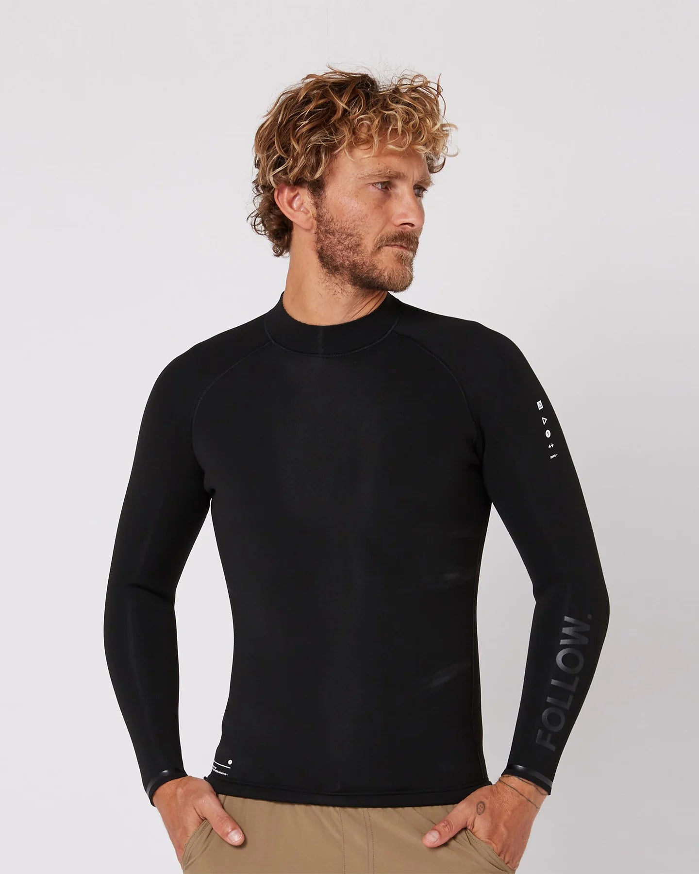 Follow P1 Ocena 2mm Wetty Top - Black 1