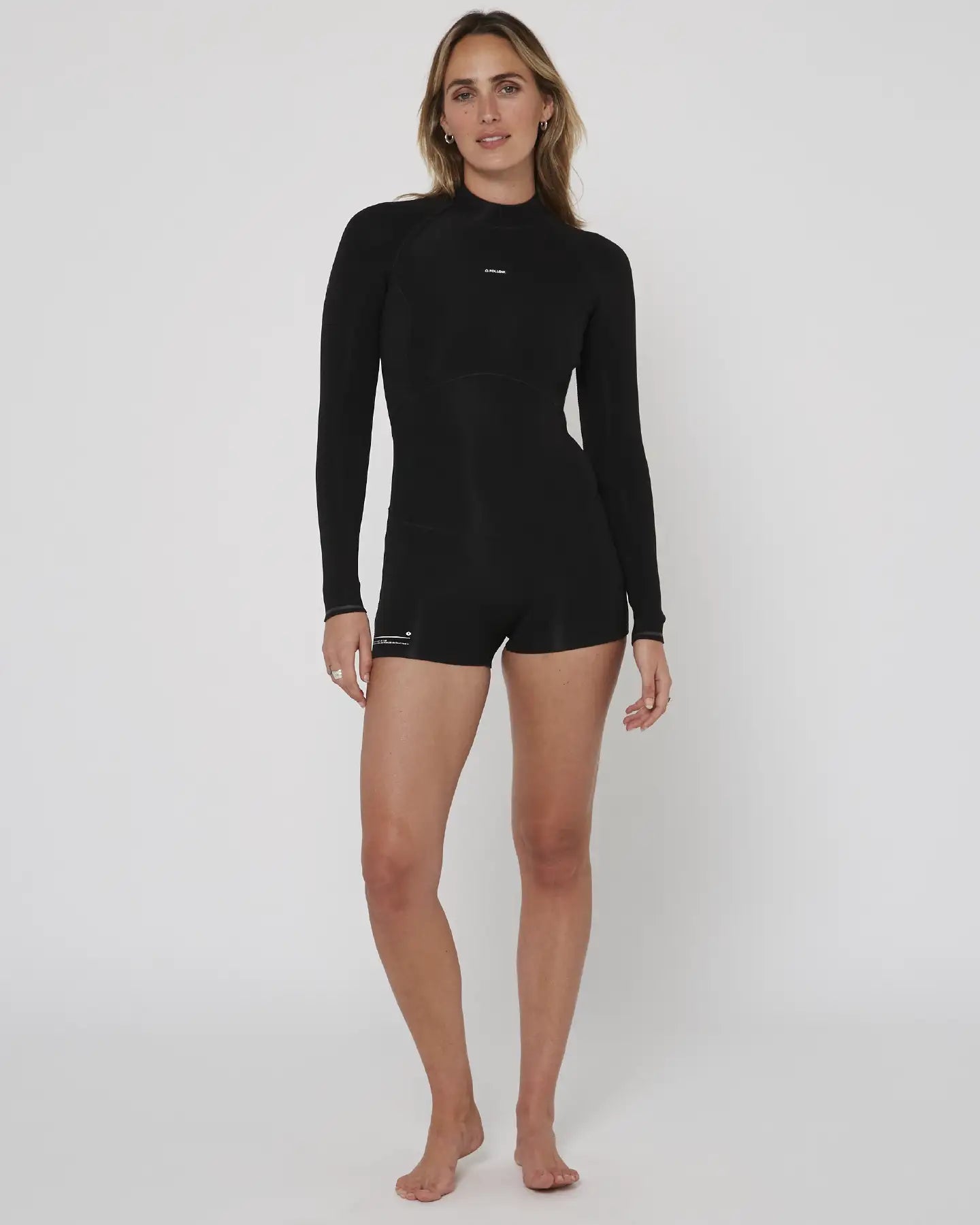 Follow P1 Womens 2/2mm L/S Springy - Black 2