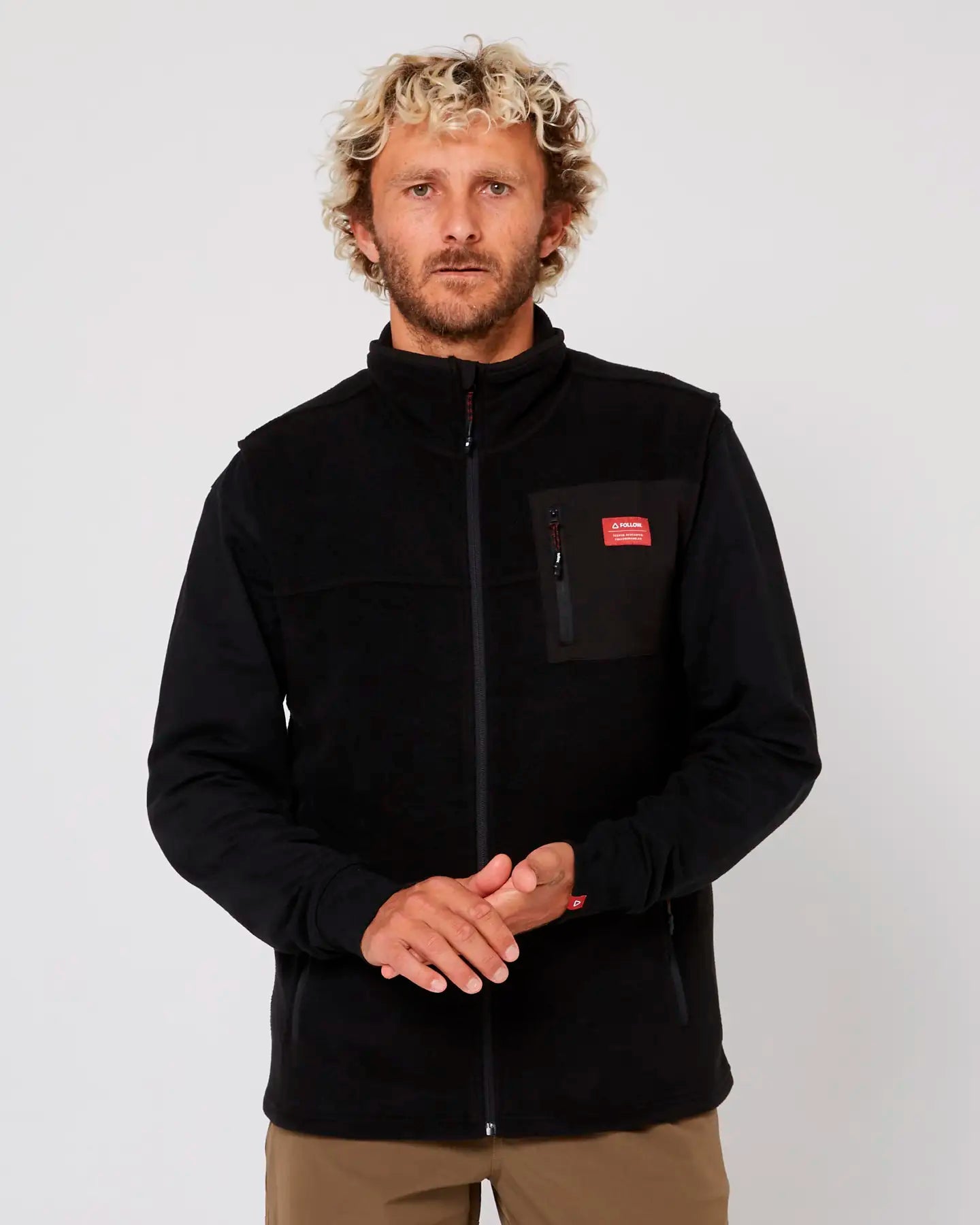 Follow Polar Vest - Black 1