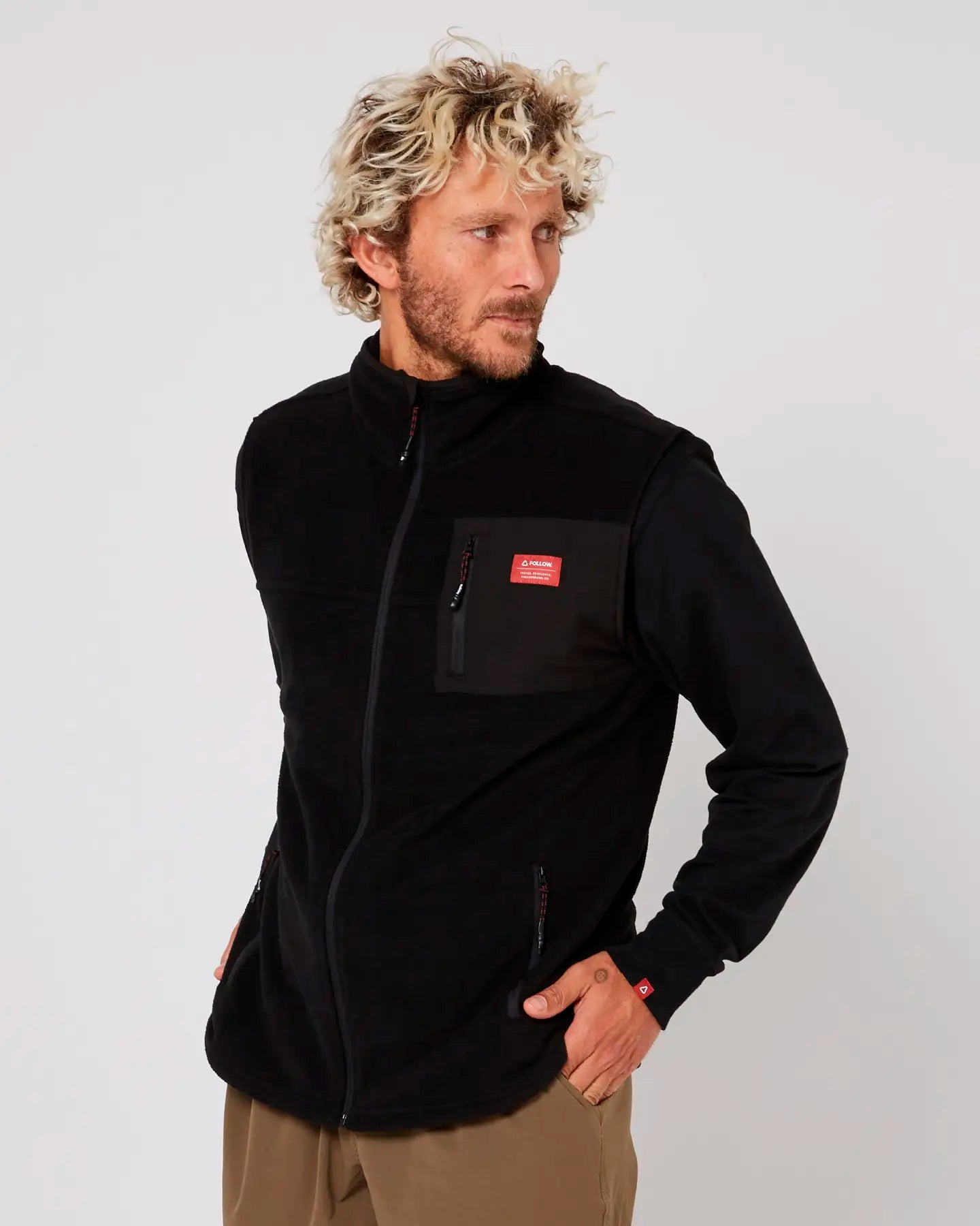 Follow Polar Vest - Black 2