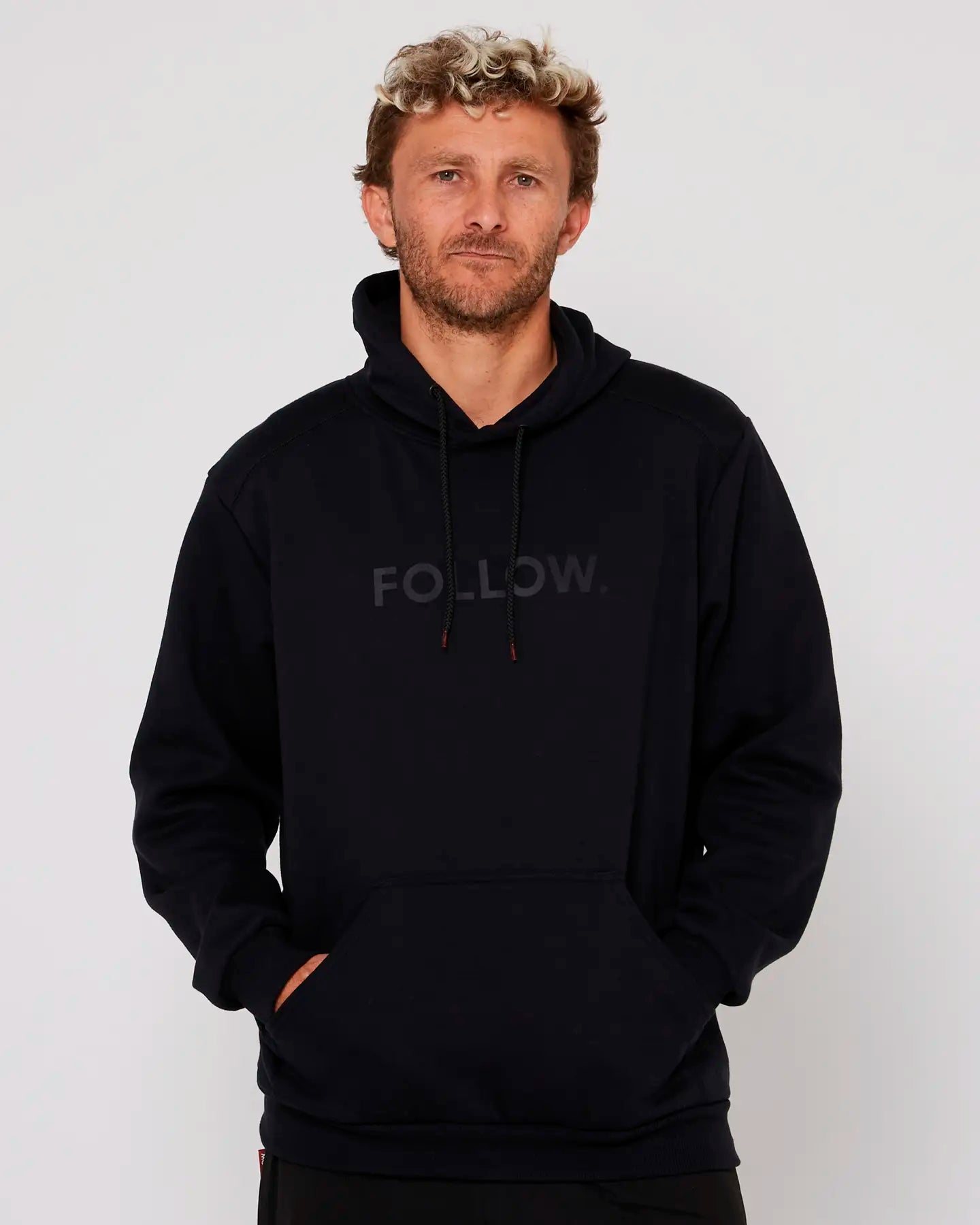 Follow Logo Hoody - Black 1