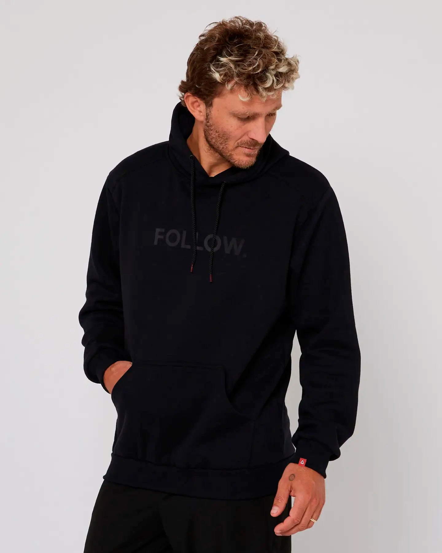 Follow Logo Hoody - Black 5