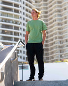 Follow Stitched Tee - Olive 2