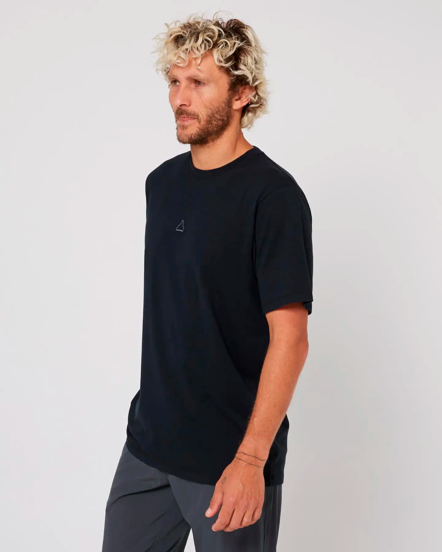 Follow Stitched Tee - Black Font