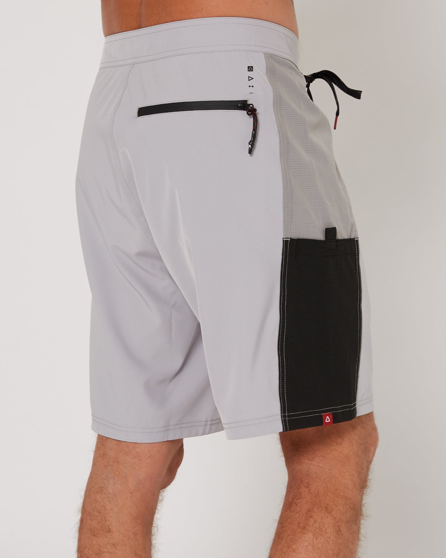 Follow Global Tech Boardie - Light Grey — men's wakeboard boardshorts, product image 6