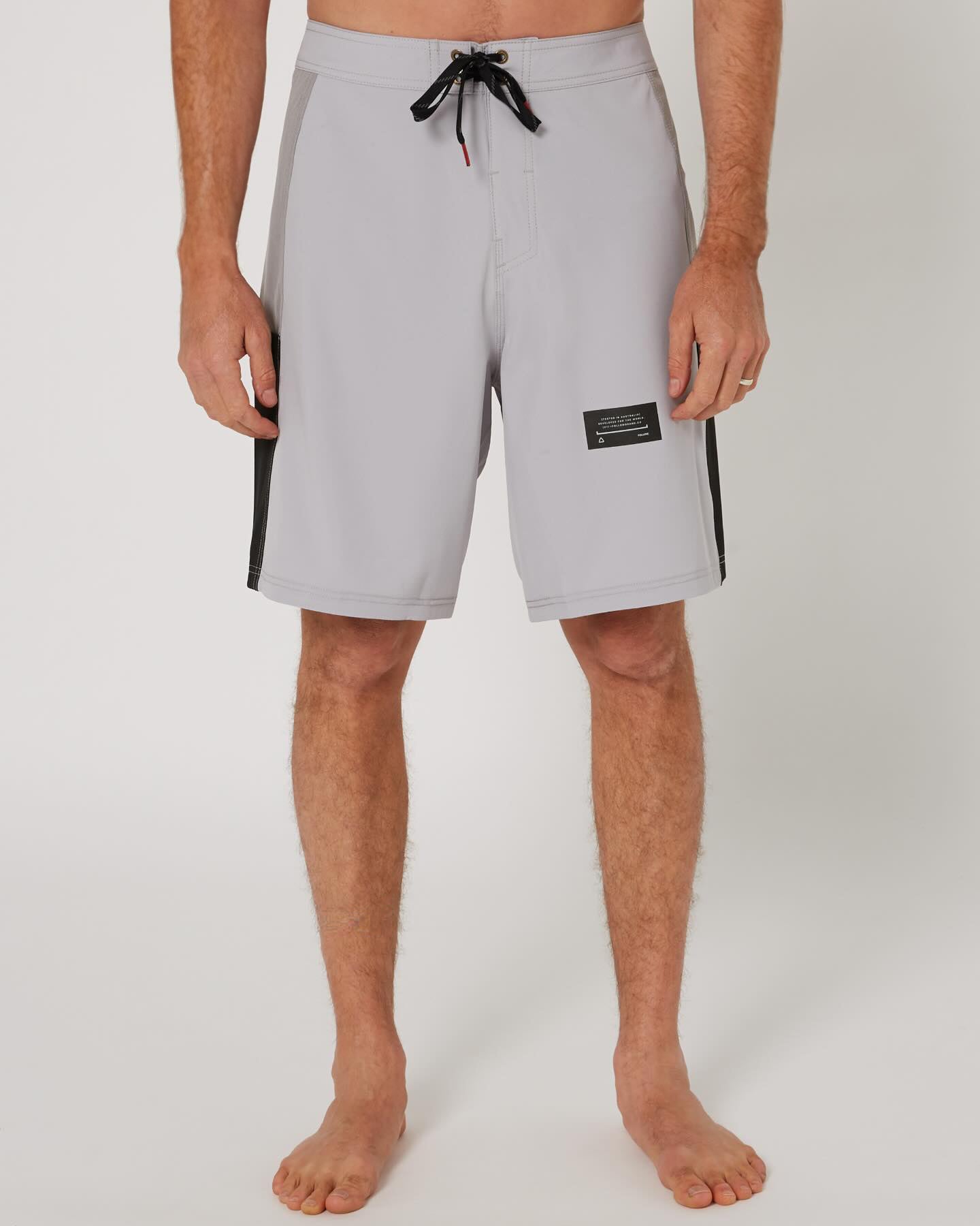 Follow Global Tech Boardie - Light Grey — men's wakeboard boardshorts, product image 3