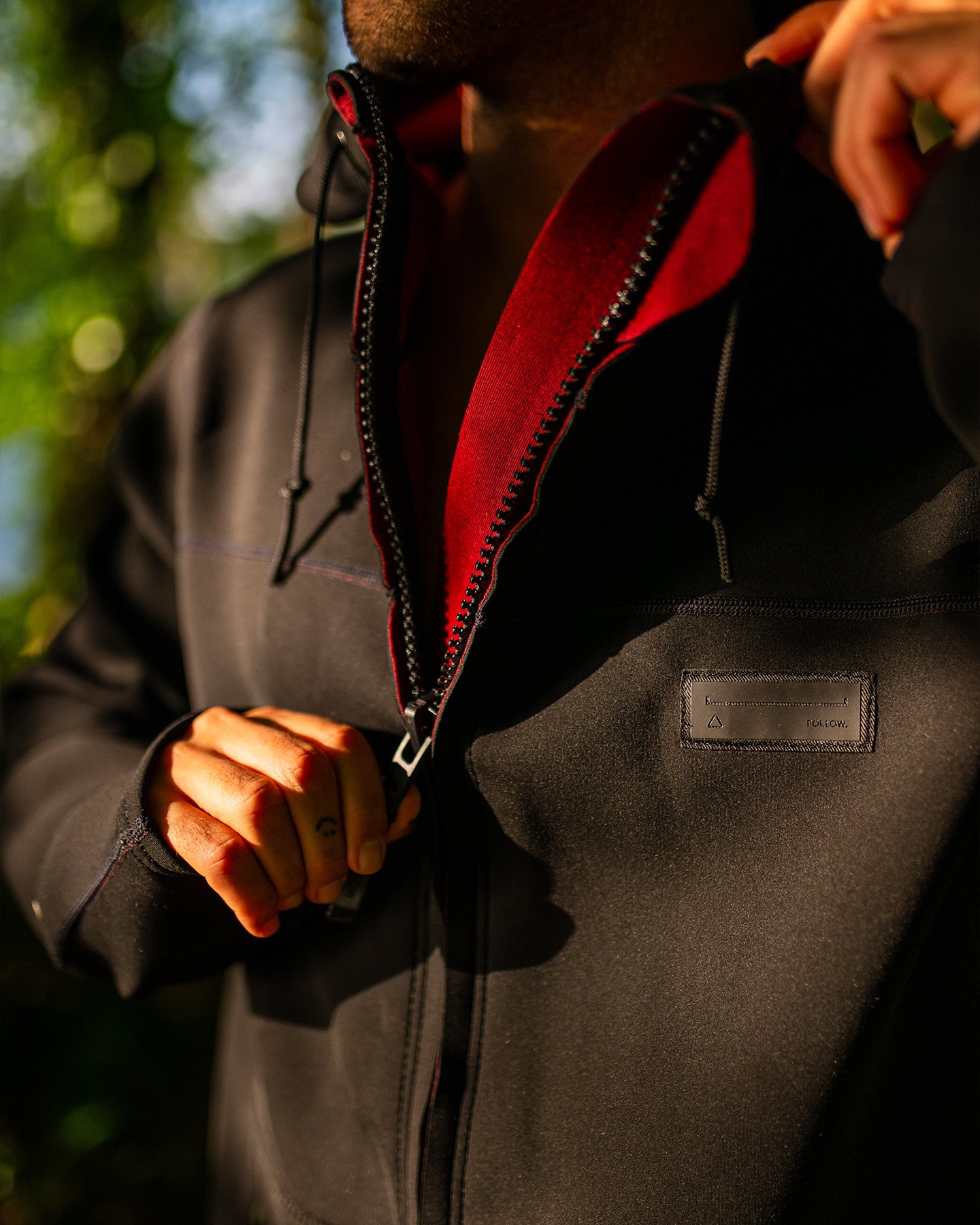 Follow Control P1 Neo Jacket - Black — men's wakeboard jacket, action view 07