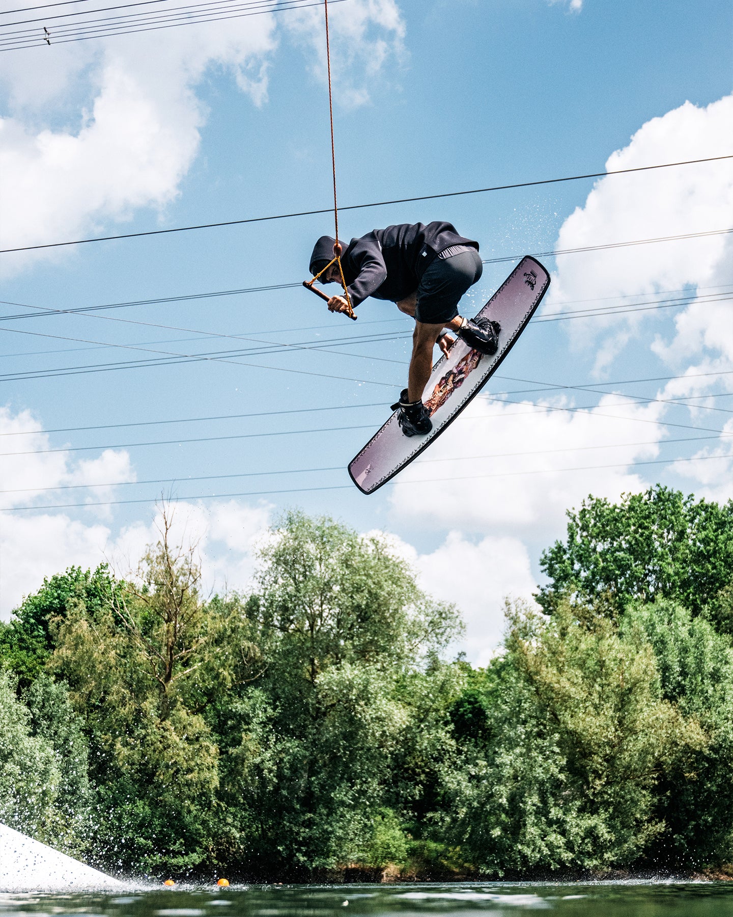 Follow Control P1 Neo Jacket - Black — men's wakeboard jacket, action view 26