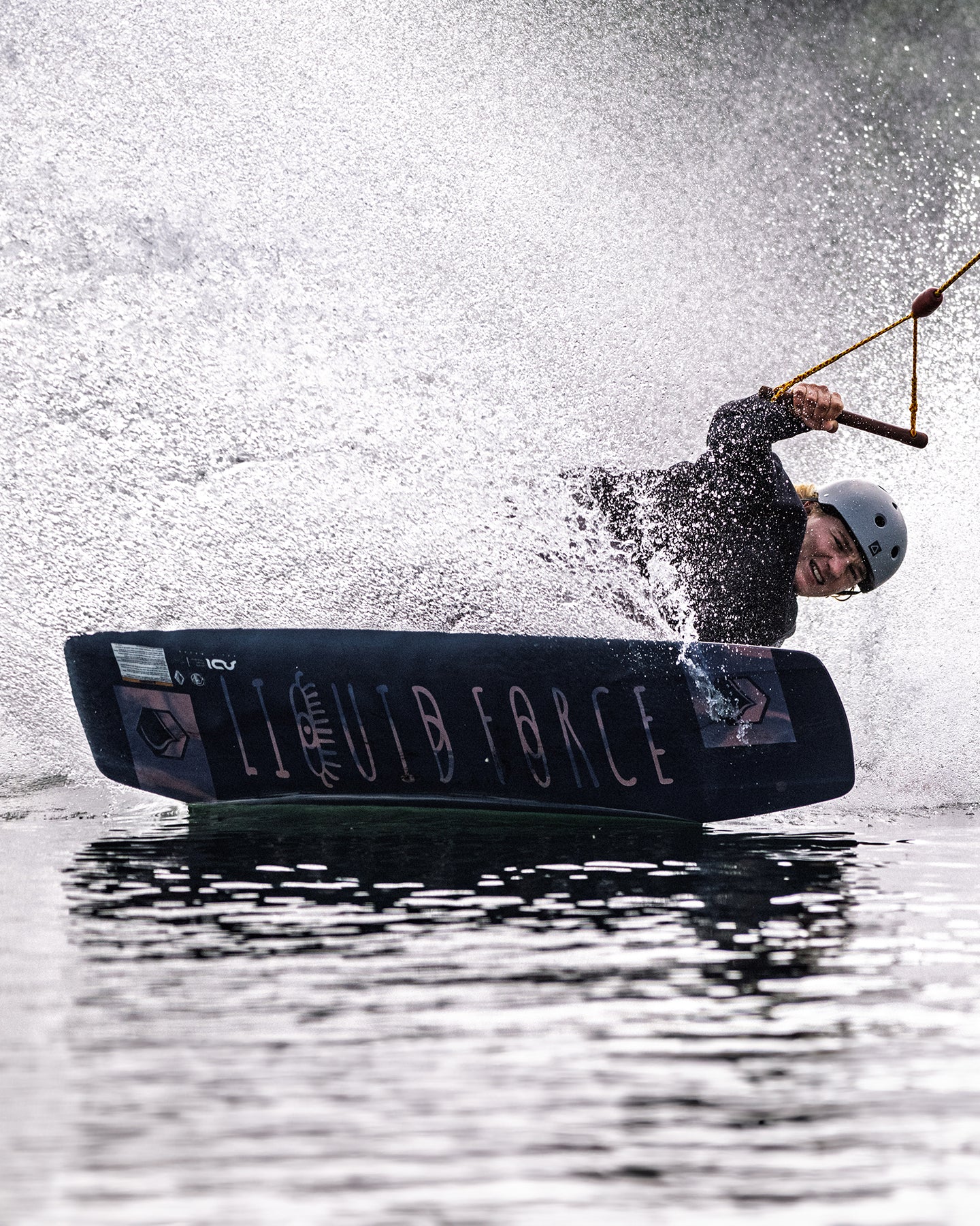 Follow Company Neo Jacket - Black — men's wakeboard jacket, action view 27