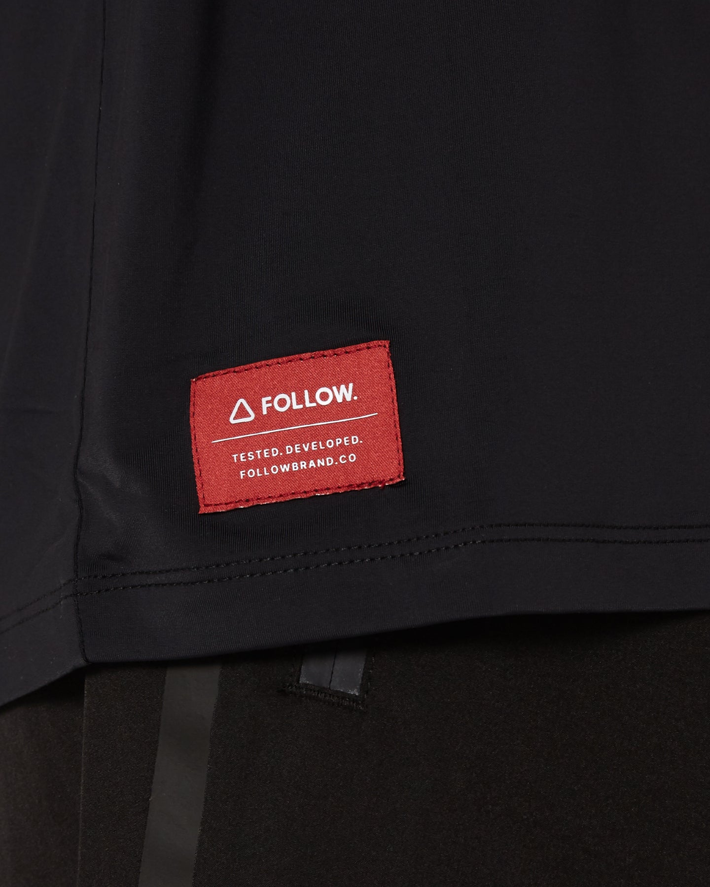 Follow Hybrid Tee L/S - Charcoal/Black 4