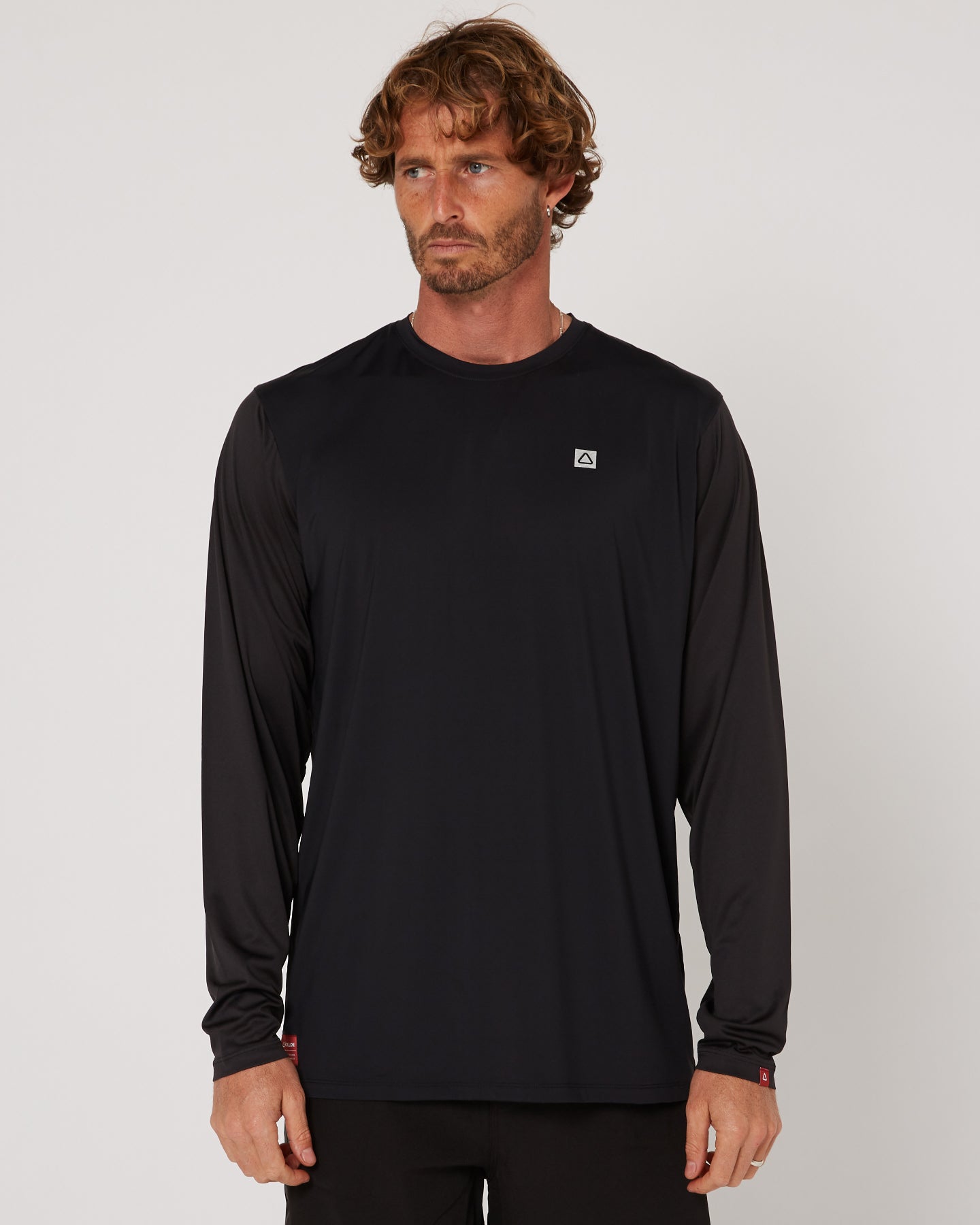 Follow Hybrid Tee L/S - Charcoal/Black 1