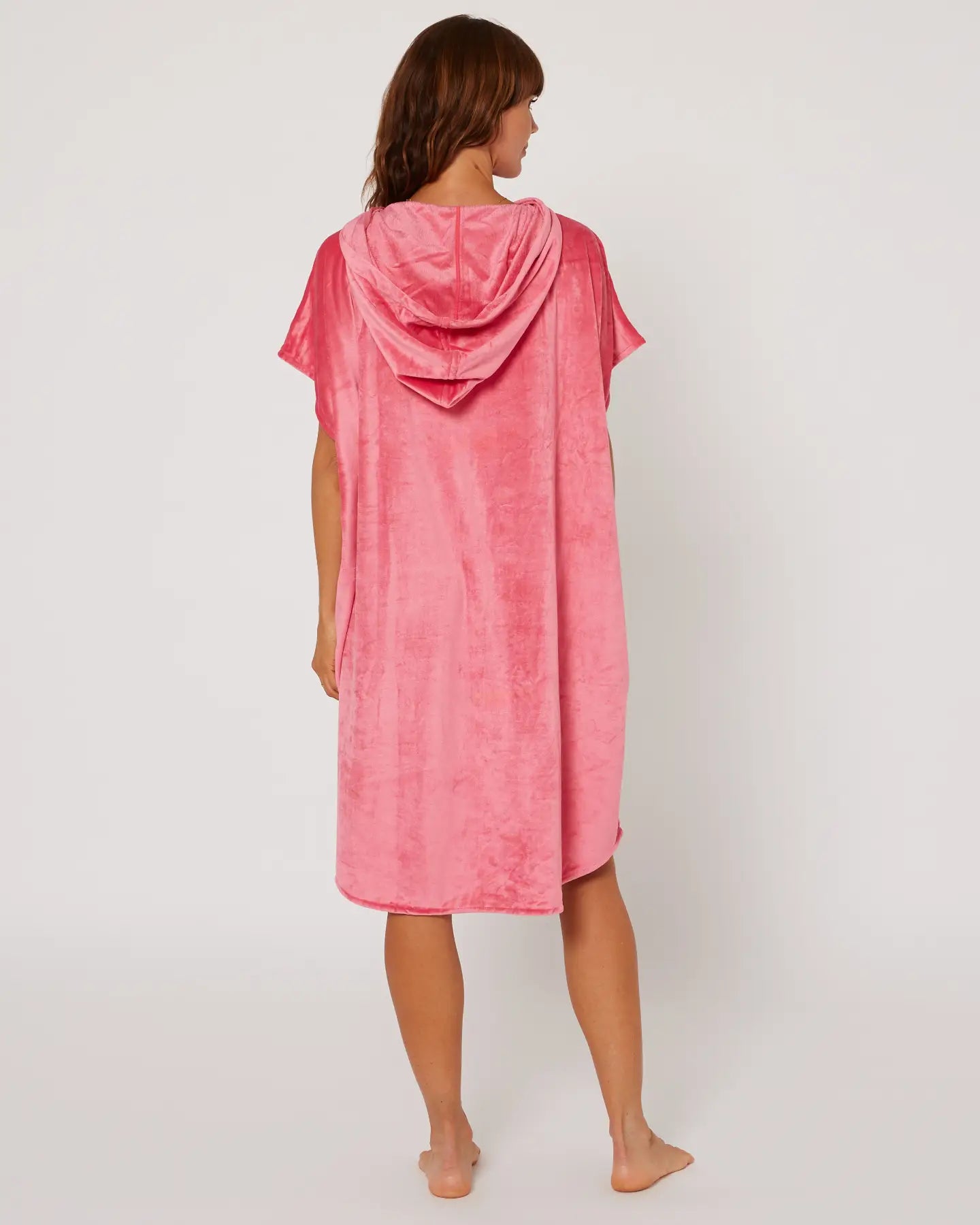 Follow Corp Towlie - Hot Pink — changing robe poncho towel, studio view 04