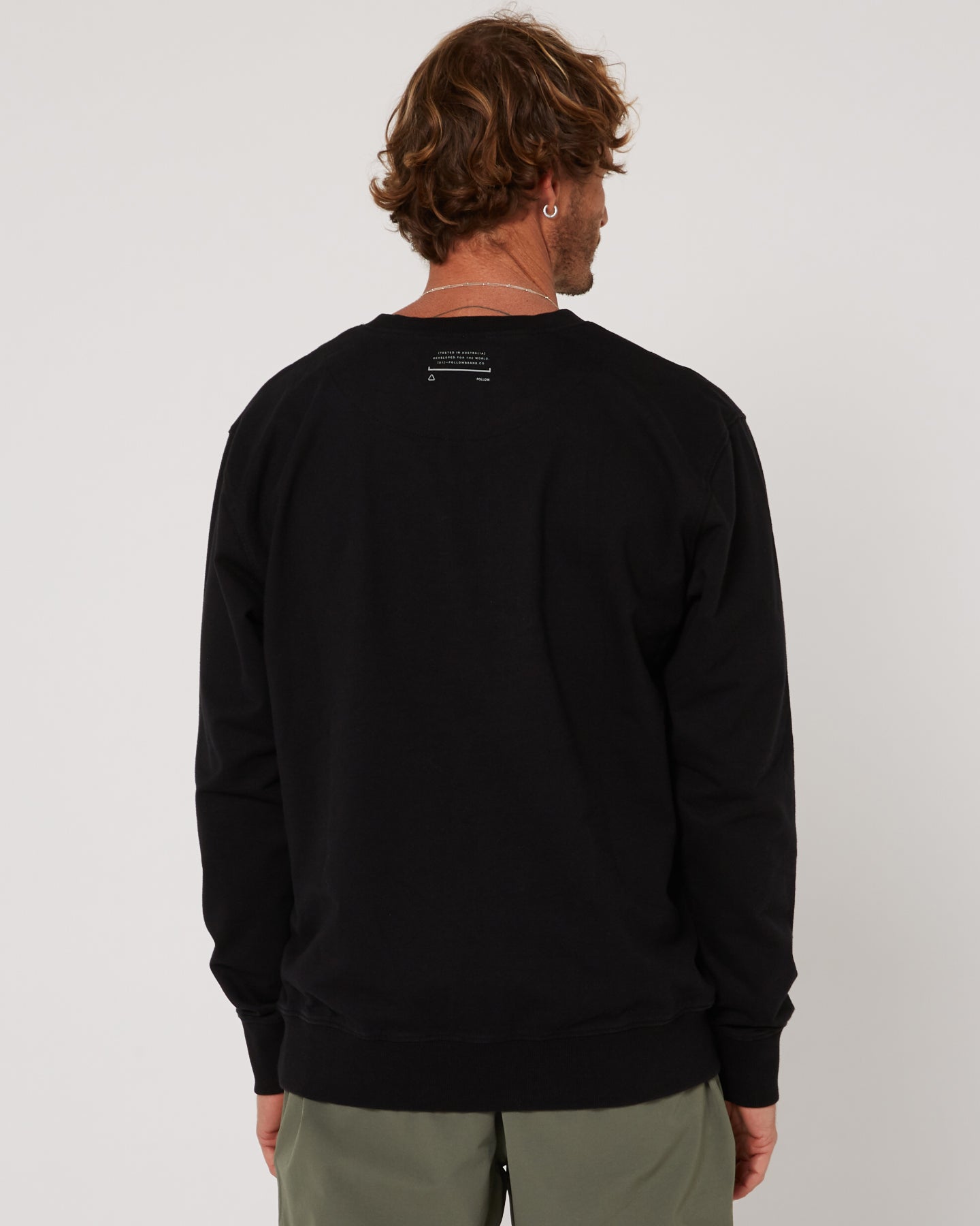 Follow Couch Crew 2 - Black — men's wakeboard sweater, product image 3