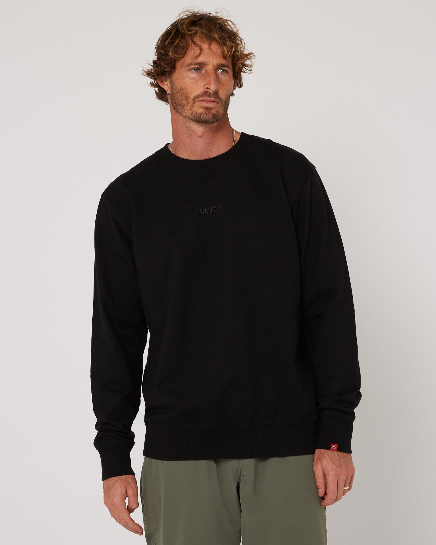 Follow Couch Crew 2 - Black — men's wakeboard sweater, product image 4