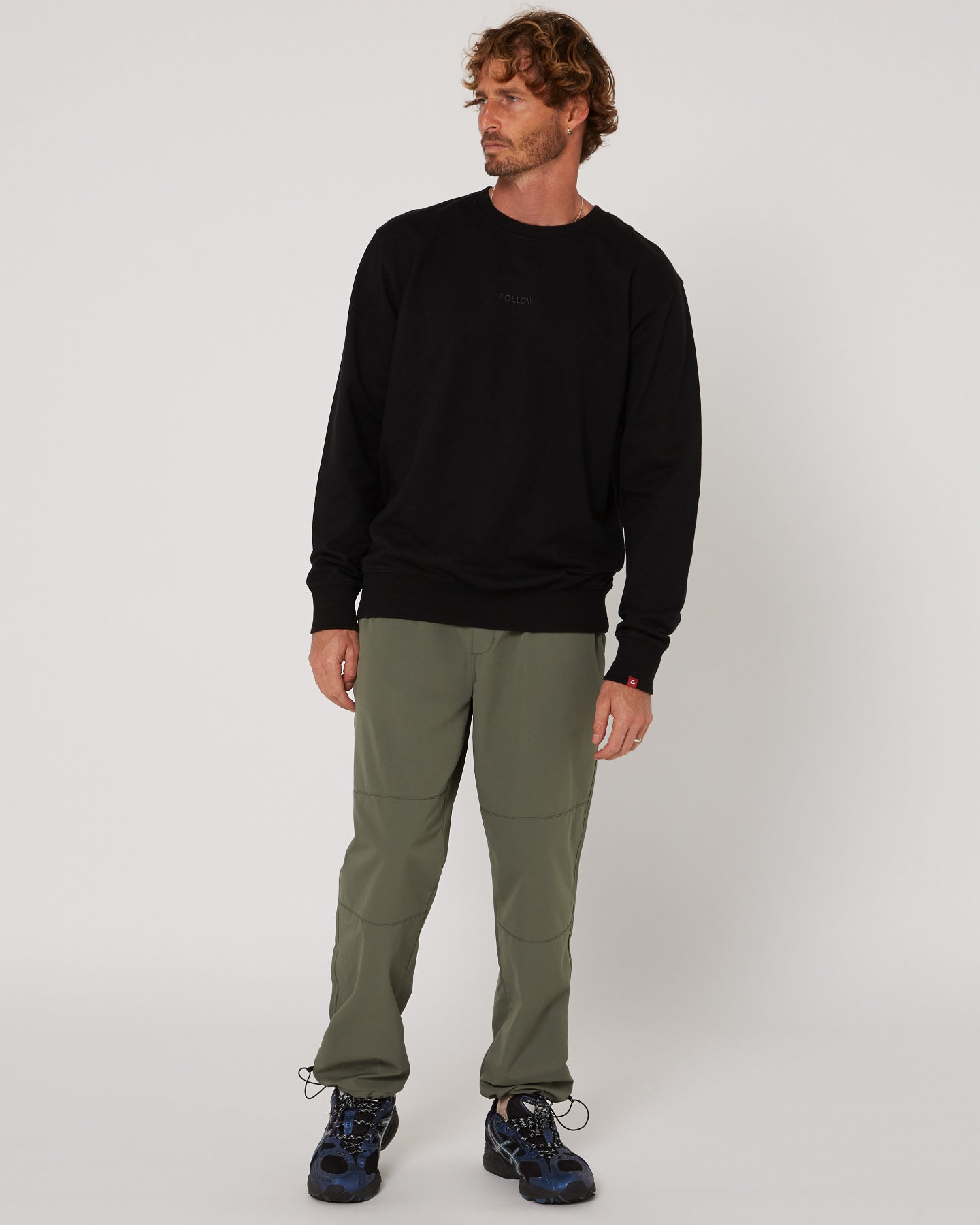 Follow Couch Crew 2 - Black — men's wakeboard sweater, product image 1