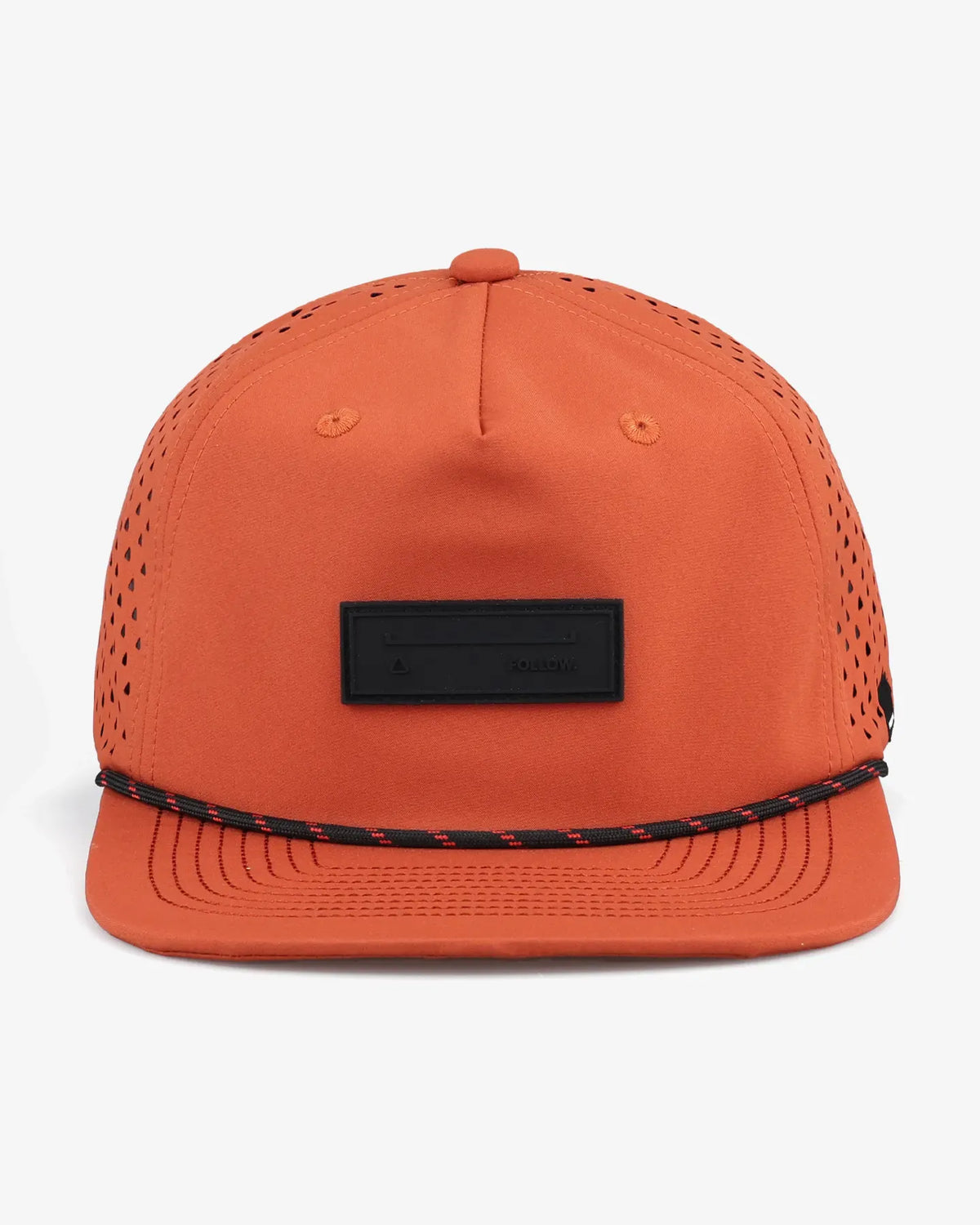 Follow Captain Flat Cap - Red — wakeboarding cap, product image 2