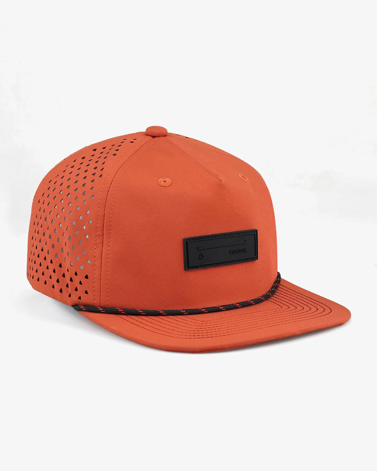 Follow Captain Flat Cap - Red — wakeboarding cap, product image 1