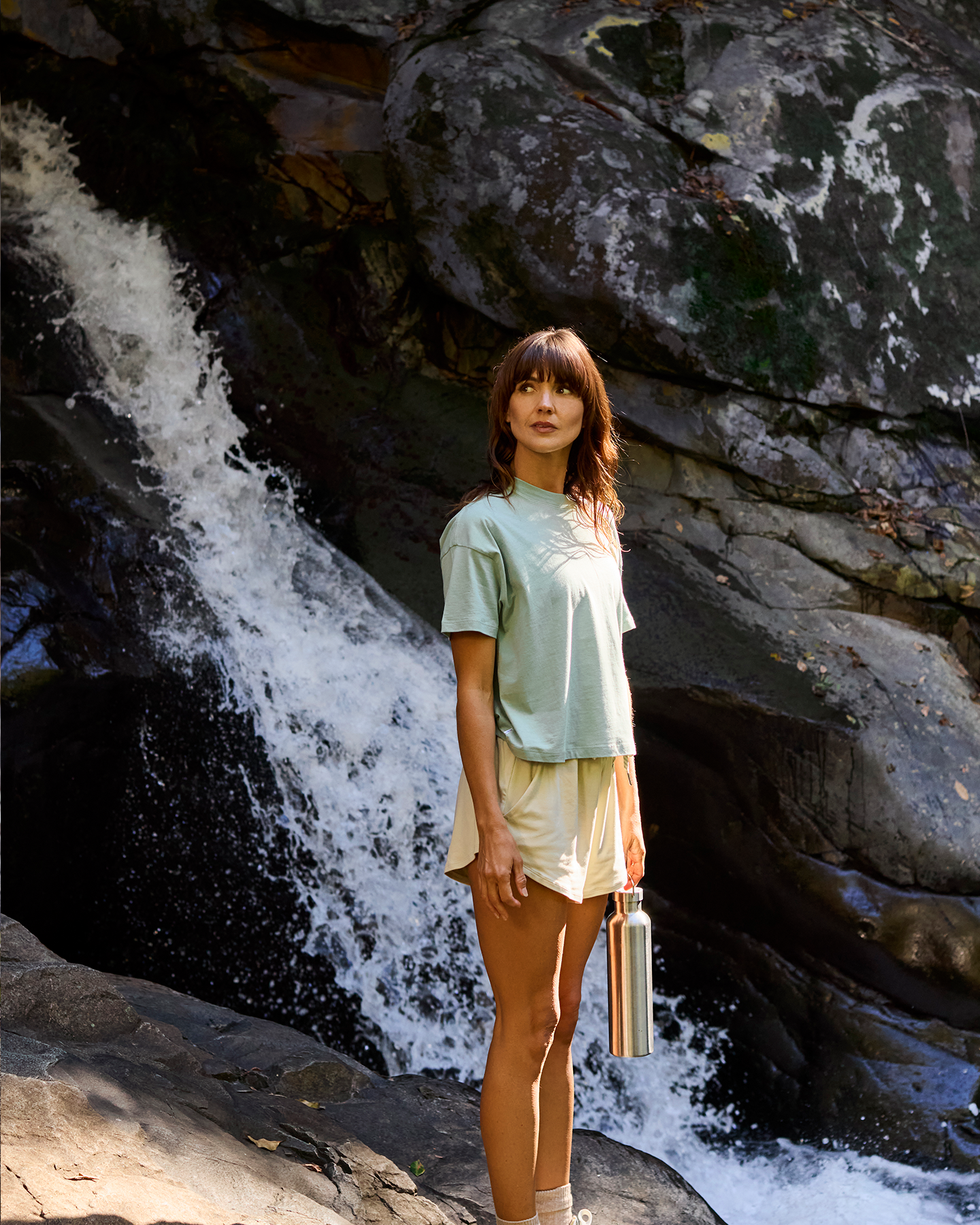 Follow Rhea Oversized Tee - Light Petina Lifestyle 4