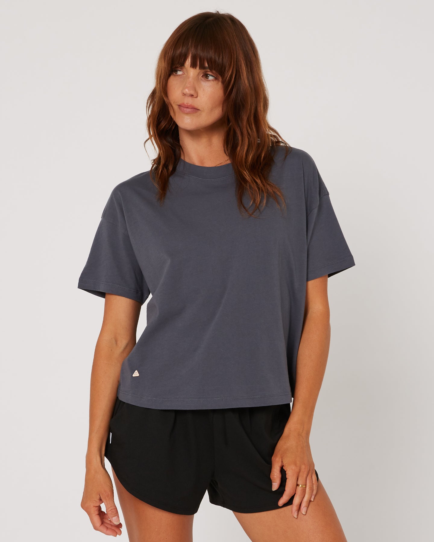 Follow Rhea Oversized Tee - Charcoal 1