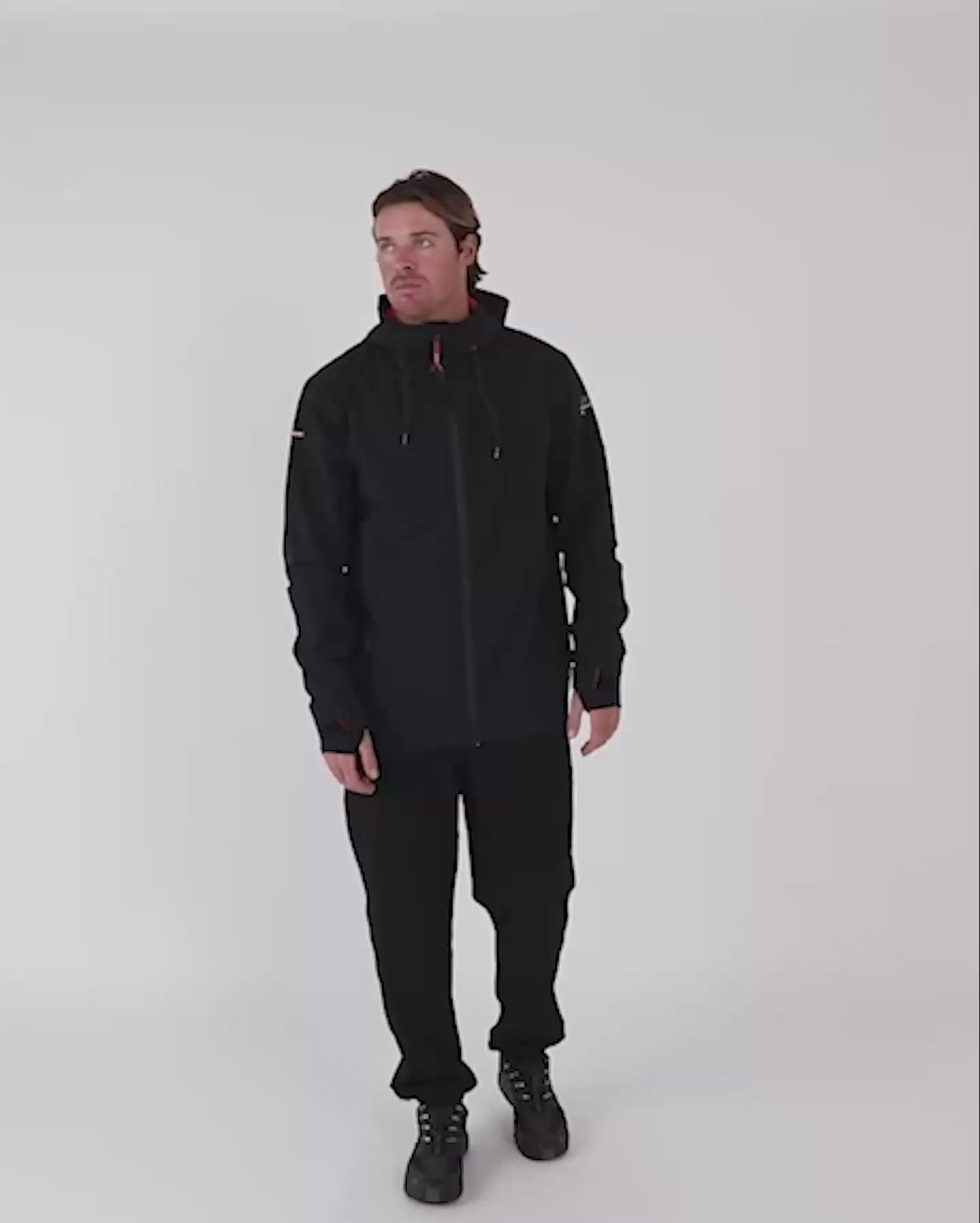 Follow Outer Spray Zip-Through Jacket - Black video