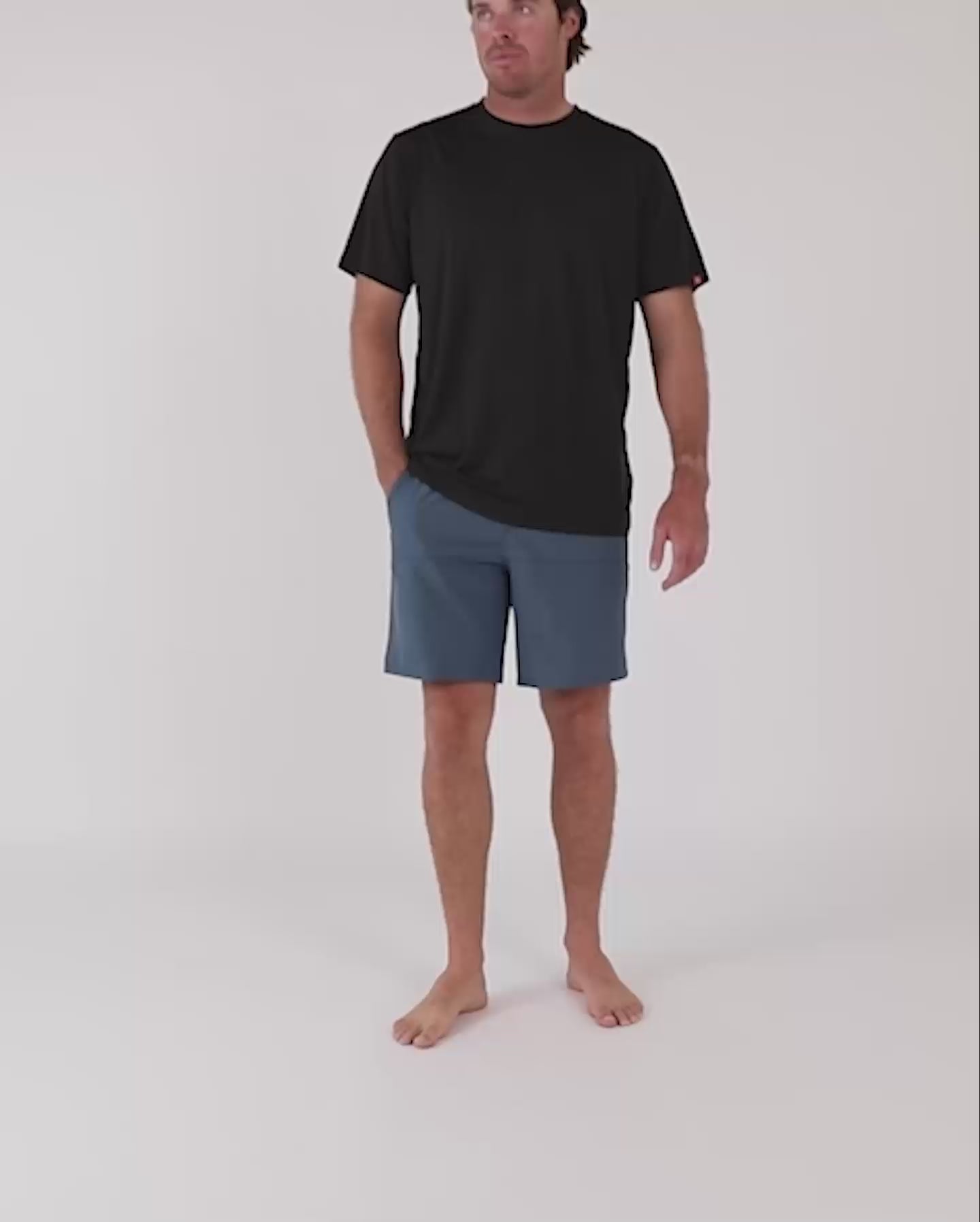 Follow All Day Shorts - Slate Blue Video