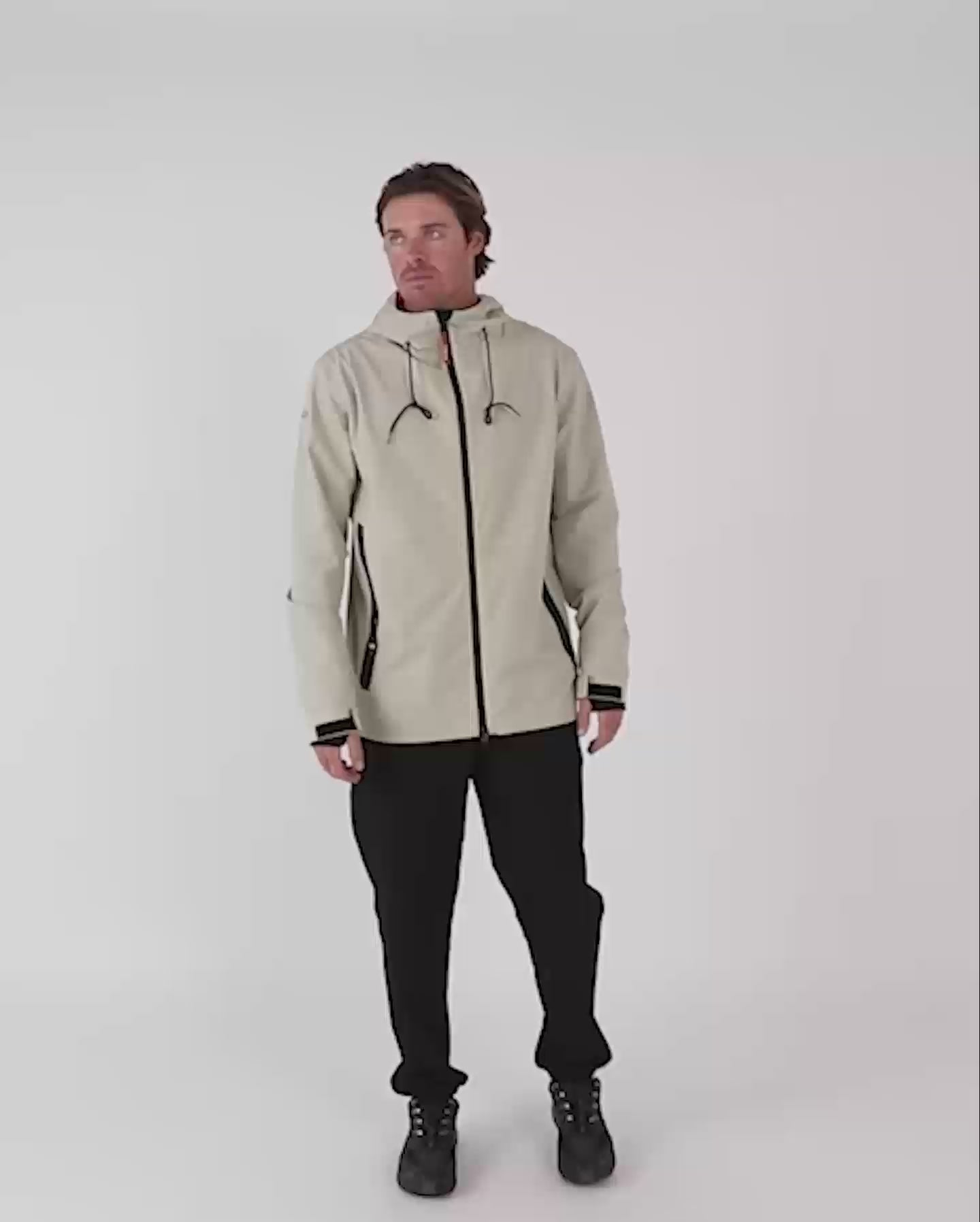 Follow Outer Spray Zip-Through Jacket - Bone Video